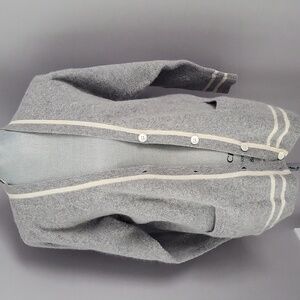J.G. Hook Vintage Gray Lambswool  Cardigan